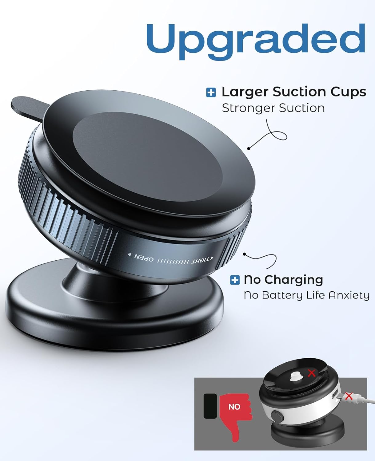 Magical 360°Adjustable Vacuum Suction Magnetic Phone Holder