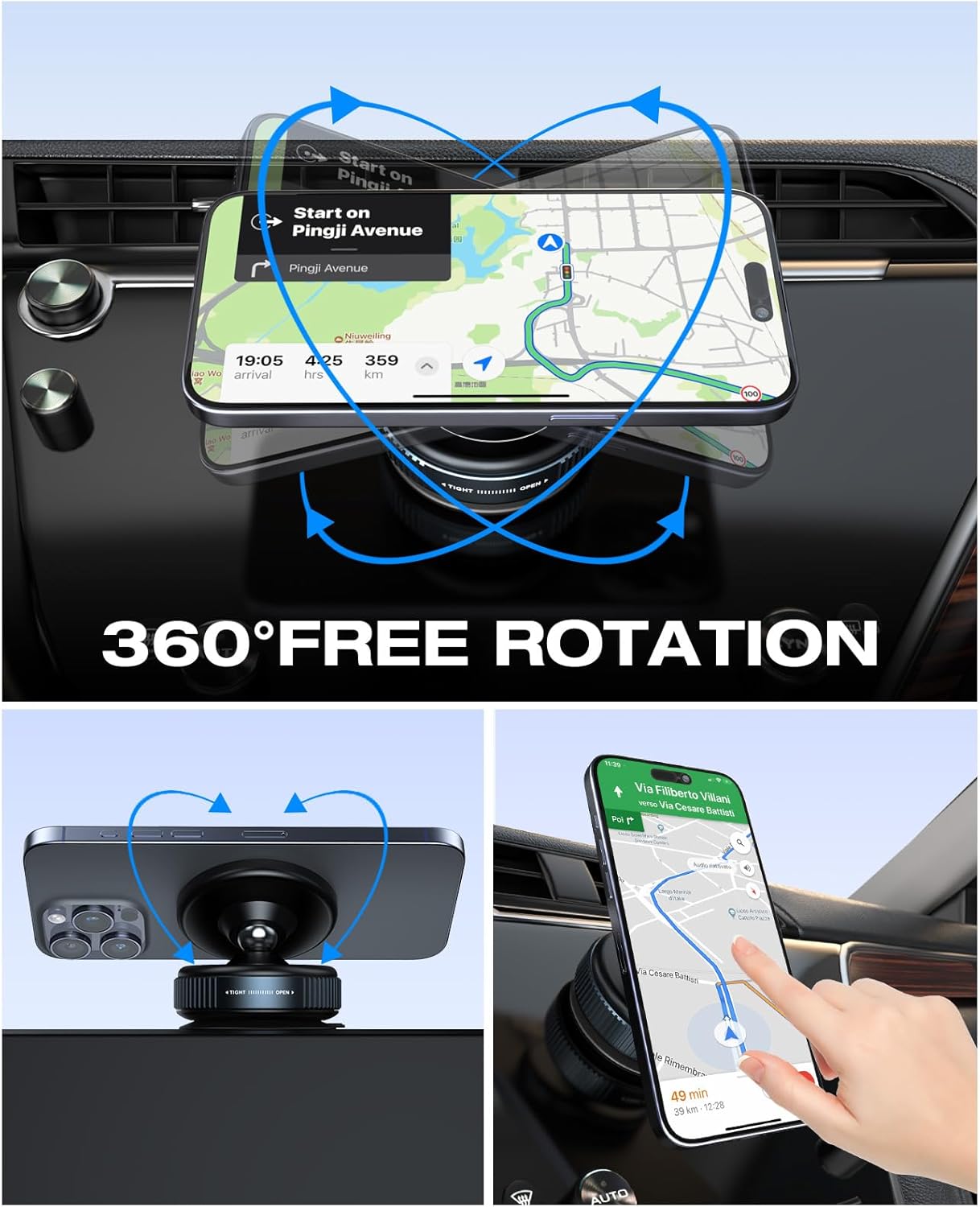 Magical 360°Adjustable Vacuum Suction Magnetic Phone Holder