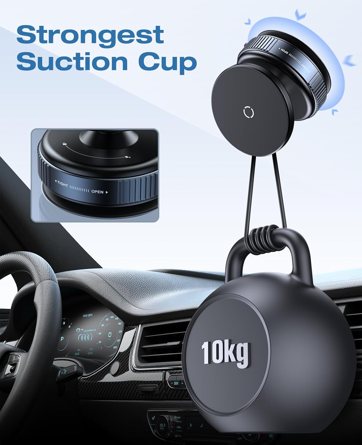 Magical 360°Adjustable Vacuum Suction Magnetic Phone Holder