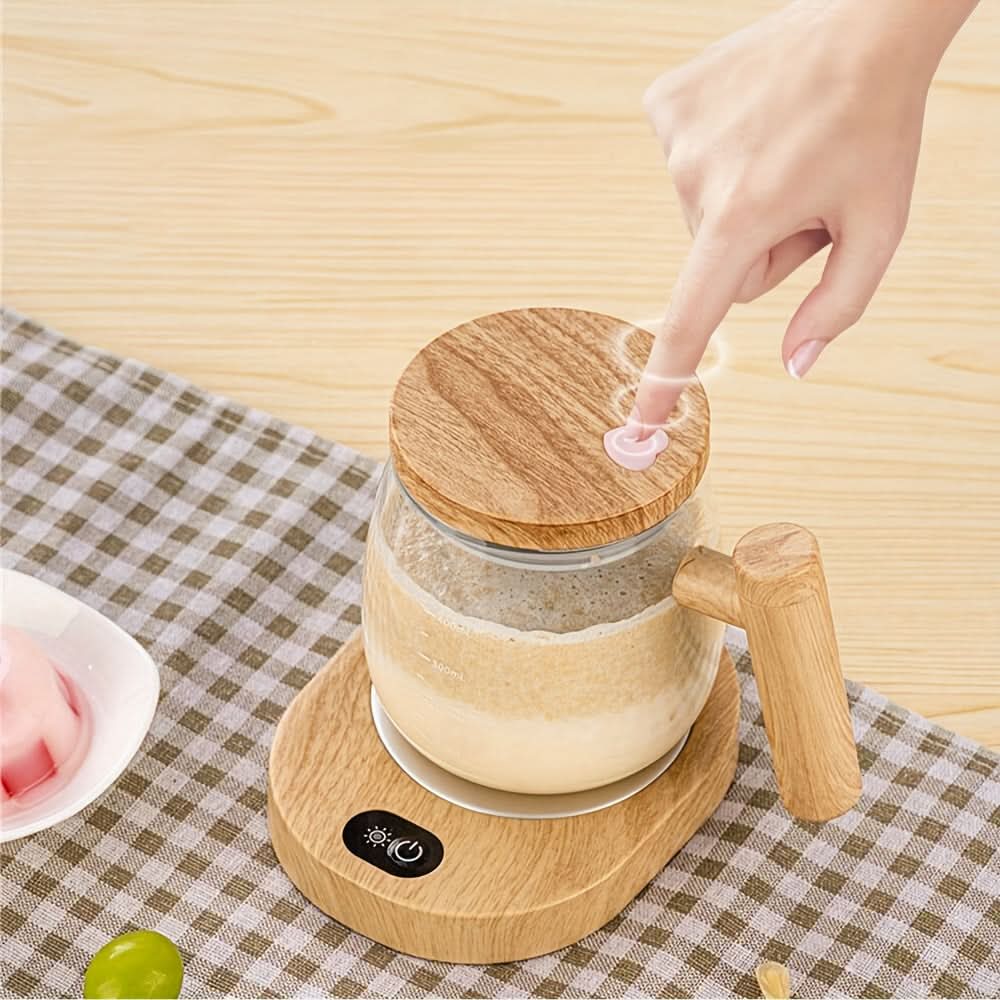 Portable Self-Stirring Glass Cup for Beverages (Only Glass Cup)