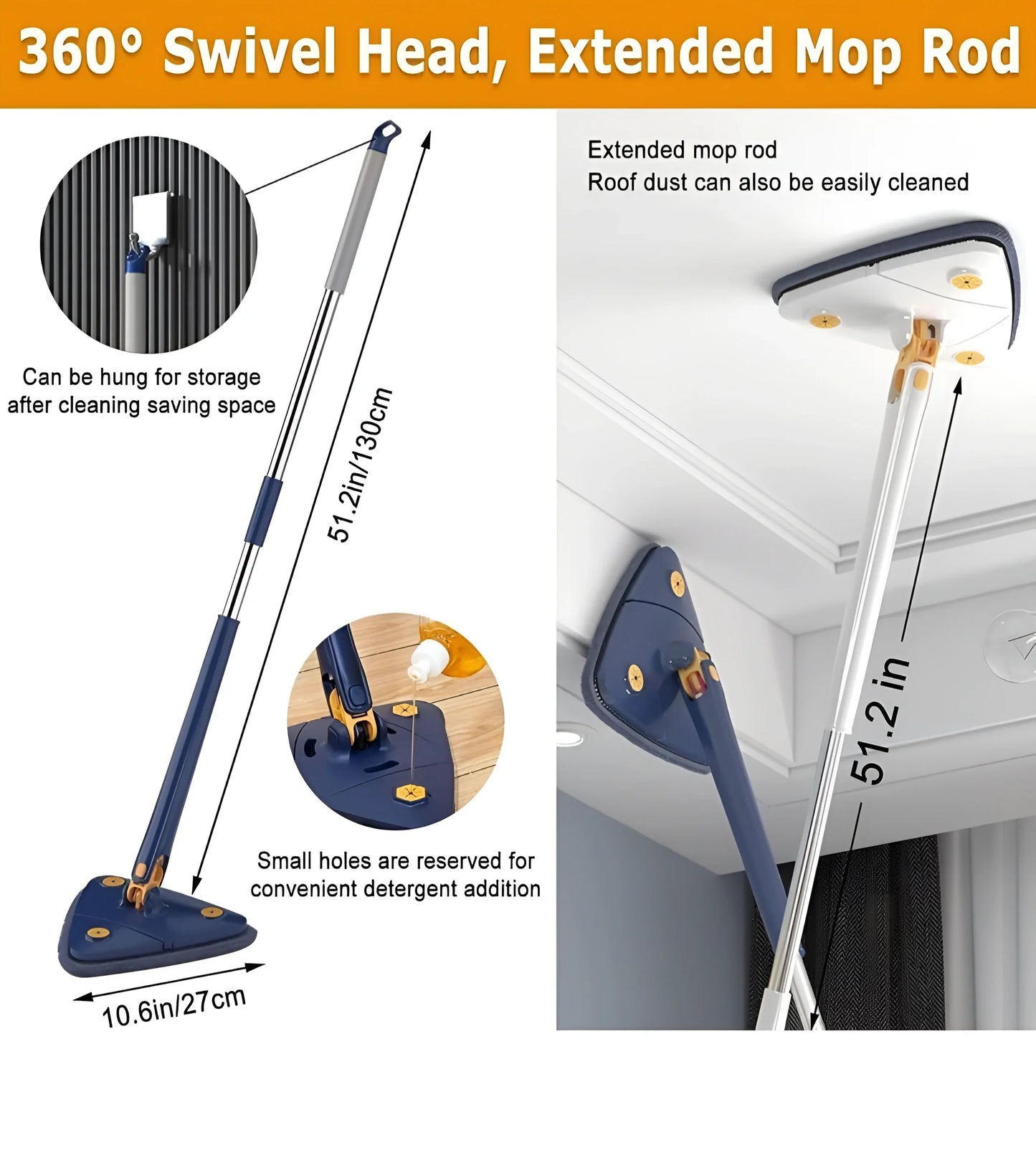 Gizmoauraa™ 360° Spin Cleaning Mop