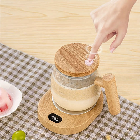 Portable Self-Stirring Glass Cup for Beverages (Only Glass Cup)