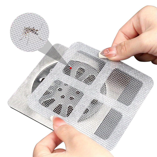 Gizmoauraa™ (5 Pcs) Disposable Shower Drain Hair Catcher, Drain Hair Catcher Waterproof Mesh Stickers